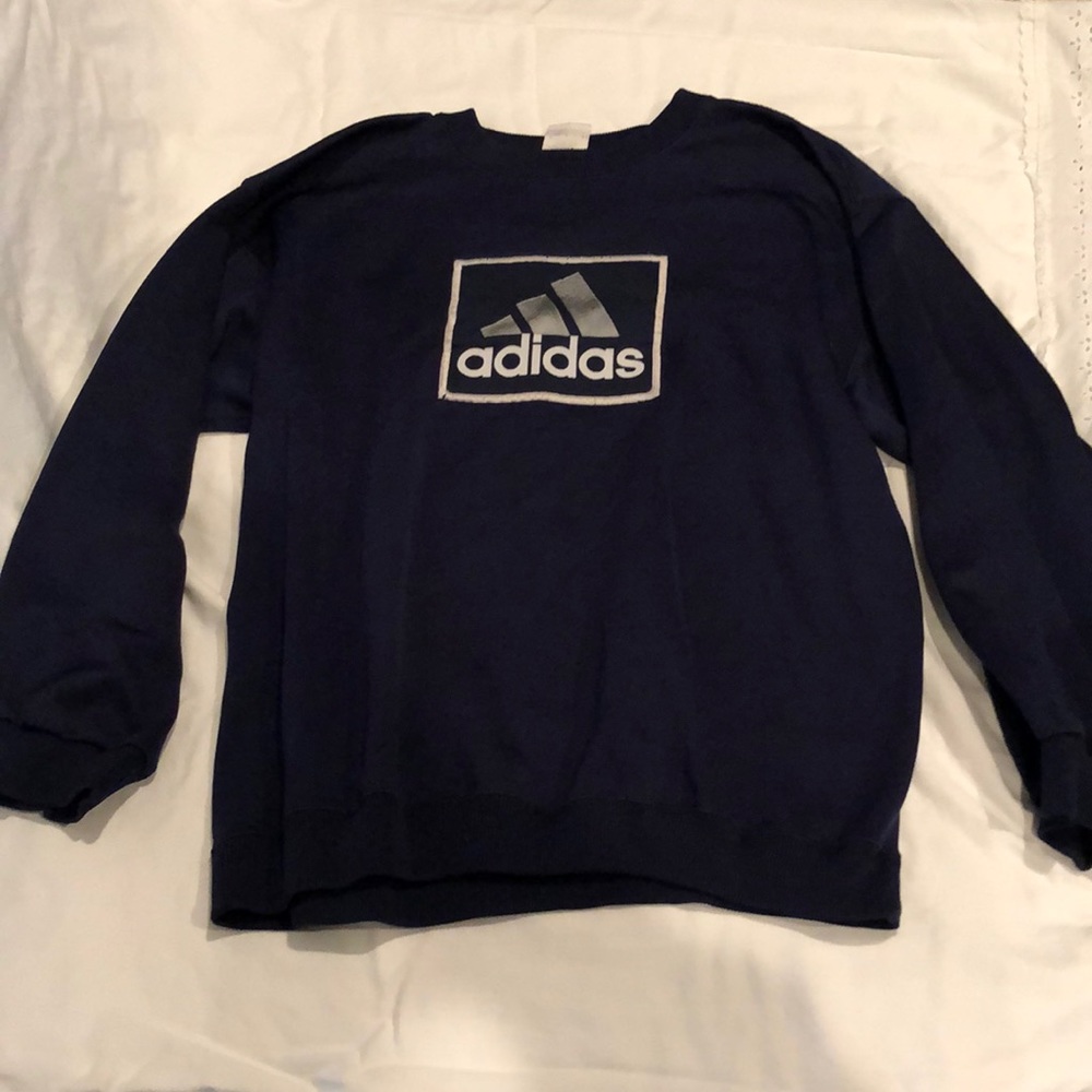 Blue adidas sweatshirt